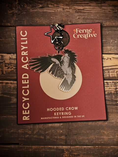 Hooded Crow Keyring