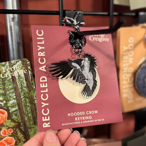 Hooded Crow Keyring