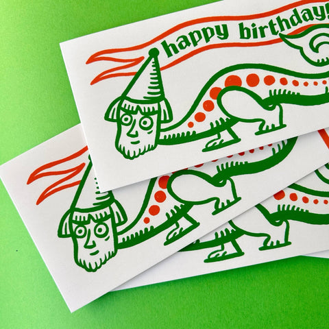 Medieval Wizard Guy Birthday Card