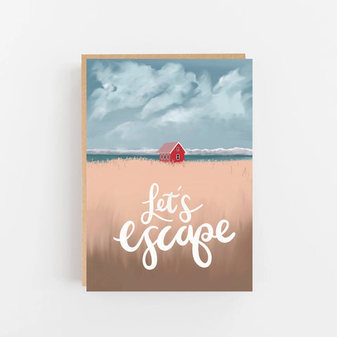 Let's Escape! Greetings Card for Adventurers