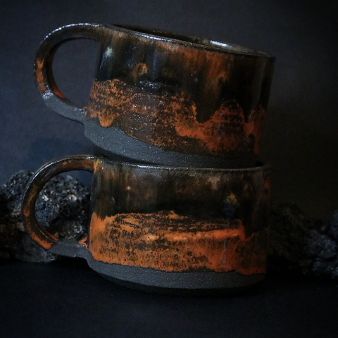 Lava Inspired Handmade Ceramic Mug